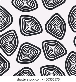 seamless pattern abstract circle within a circle shapes