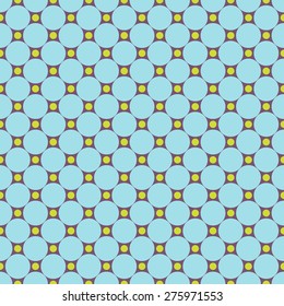 Seamless pattern. Abstract seamless pattern with circles. Paper for scrapbook or background. Vector illustration.