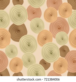 Seamless pattern of abstract circles. Vector illustration.