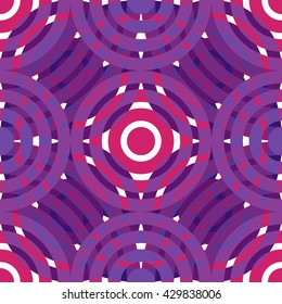 Seamless Pattern Abstract Colored Rings Background