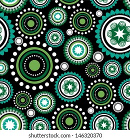 Seamless pattern with abstract colorful circles