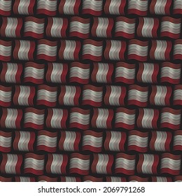 Seamless pattern with abstract colorful lines design. Design for fabric, textile, wallpaper and background