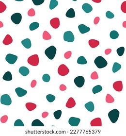Seamless pattern with abstract colorful spots