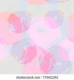 Seamless pattern with abstract colorful spots 