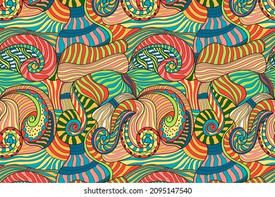 seamless pattern abstract colorful, traditional tribal ornament design.