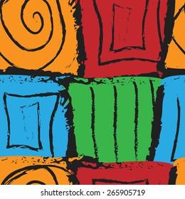 Seamless pattern abstract colorful-2