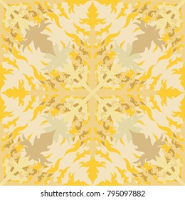 seamless pattern abstract with colorfull yellow