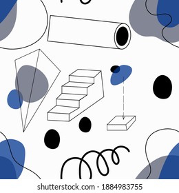 Patrón sin focoResumen de la moderna ilustración vectorial contemporánea. Diseño para afiches, tarjetas, invitaciones, carteles, folletos, volantes, web.