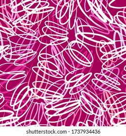 Seamless pattern with abstract curls background vector illustration