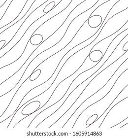 Seamless pattern of an abstract curve,