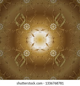 Seamless pattern Abstract cute background. Design wrapping and gift paper, greeting cards, banner and posters design. Doodles pattern. Vector illustration. Brown and beige on colors.