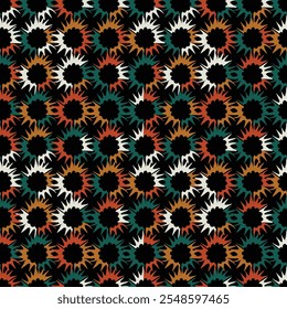 Seamless pattern with abstract dandelions.Design for textile, decor, fabric, wallpaper. stock illustration