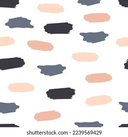 Seamless pattern with abstract decor elements. flat simple vector. hand drawing. design for fabric, textile, wrapper, print