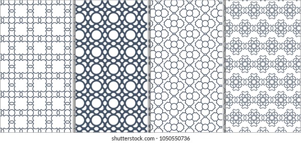 Seamless pattern, abstract decorative forms, geometric seamless pattern, minimalist style