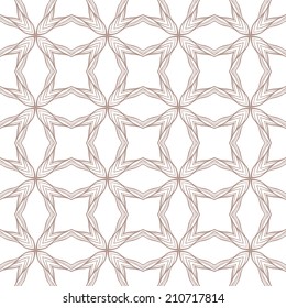 Seamless pattern with abstract decorative mosaic ornament. Vector illustration