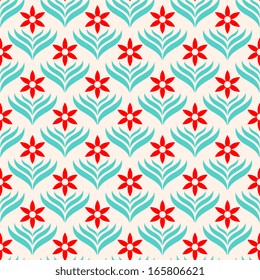 Seamless pattern with abstract decorative ornament