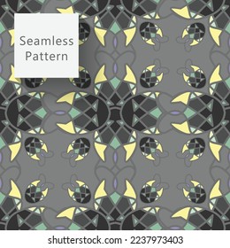 Seamless pattern abstract decorative texture linen checkered concept geo art runner rug pattern design for scarf, carpet, curtain, . home textile digital vector and flower shaped pattern new 2022