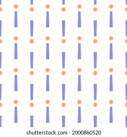 Seamless pattern. Abstract decorative vector background in contemporary minimalist style. Colorful design for wallpaper, textile, stationery, scrapbook.