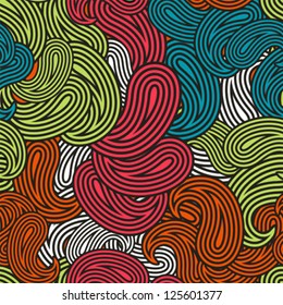 Seamless pattern with abstract design. Vector texture.