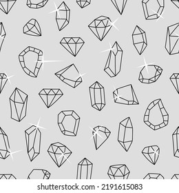 Nahtloses Muster mit abstrakten Diamanten. Druck für Textilien, Tapeten, Deckel, Oberfläche. Für Modegewebe.