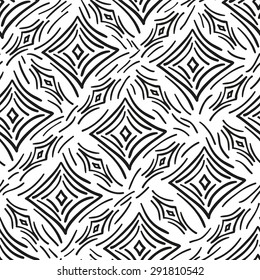 seamless pattern abstract diamonds and stripes on a white background