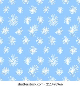 Seamless pattern with abstract doodle ornament. Vector illustration