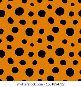 seamless pattern. abstract doodle vector. leopard skin