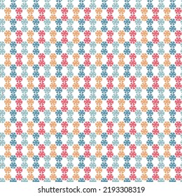 patrón ininterrumpido con ornamento de puntos abstracto Vector de geometría moderna sin costura de color hexágono, fondo geométrico abstracto de color, impresión multicolor de almohada, textura retro, moda hipster 