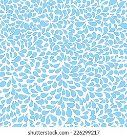 Seamless pattern with abstract drop-shaped elements.