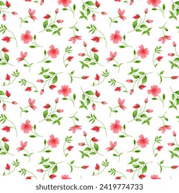 seamless pattern abstract elegant vector flower illustration