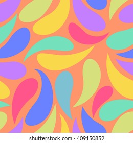 Seamless pattern with abstract elements