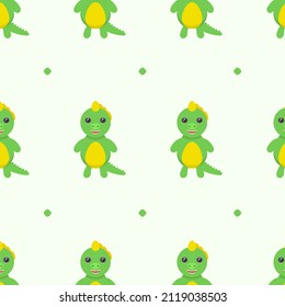 Seamless Pattern Abstract Elements Animal Green Dinosaurs Wildlife Vector Design Style Background Illustration Texture For Prints Textiles, Clothing, Gift Wrap, Wallpaper, Pastel