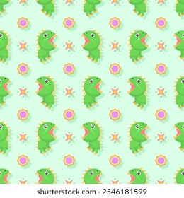 Seamless Pattern Abstract Elements Animal Dino Vector Design Style Background Illustration Texture For Prints Textiles, Clothing, Gift Wrap, Wallpaper, Pastel