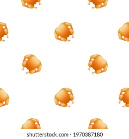 Seamless Pattern Abstract Elements Chicken Fast Food Vector Design Style Background Illustration