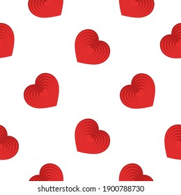 Seamless Pattern Abstract Elements Color Hearts Vector Design Style Background Flag Cartoon 14 Valentine's Day  Wedding Birthday Mothers Day