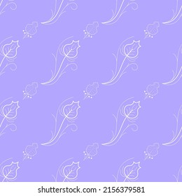 Seamless Pattern Abstract Elements Different Plant Botanic Vector Design Style Background Illustration Texture For Prints Textiles, Clothing, Gift Wrap, Wallpaper, Pastel