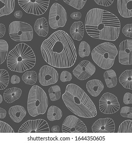 Seamless pattern of abstract elements for interior decoration, printing posters, greeting cards, Wallpaper, wrapping paper, clothing, scrapbooking, fabric. Scandinavian style.