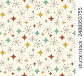 Seamless pattern with abstract elements. Suitable for fabric and paper printing.