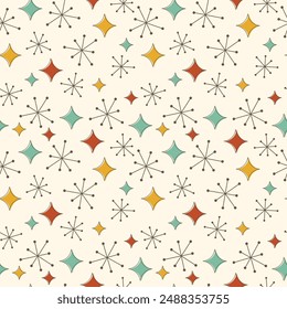 Seamless pattern with abstract elements. Suitable for fabric and paper printing.
