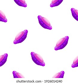Seamless Pattern Abstract Elements Unidentified Flying Object Alien Ufo Logo Vector Vector Design Style Background Illustration