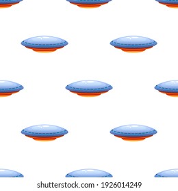 Seamless Pattern Abstract Elements Unidentified Flying Object Alien Ufo Logo Vector Vector Design Style Background Illustration