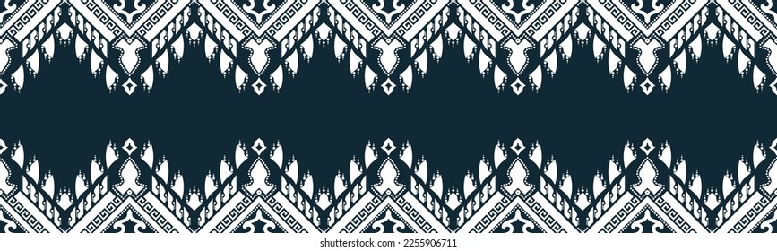 diseño de bordado geométrico abstracto de patrón sin fisuras, repitiendo textura de fondo en blanco y negro.papel de pared y ropa. Se puede cambiar el color de fondo EP.39.Design 