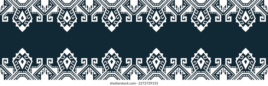 seamless pattern abstract ethnic geometric embroidery design repeating background texture in black and white.wallpaper and clothing. EP.59.background color can be changedDesign 