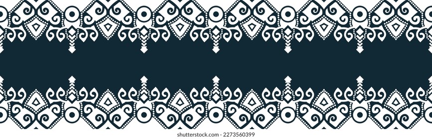 seamless pattern abstract ethnic geometric embroidery design repeating background texture in black and white.wallpaper and clothing. EP.62.background color can be changedDesign 