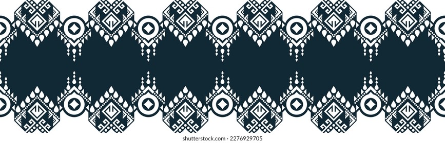 diseño de bordado geométrico abstracto de patrón sin fisuras, repitiendo textura de fondo en blanco y negro.papel de pared y ropa. Se puede cambiar el color de fondo EP.64.Design 