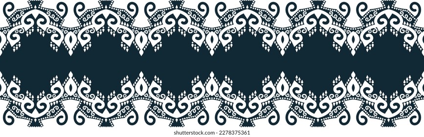 seamless pattern abstract ethnic geometric embroidery design repeating background texture in black and white.wallpaper and clothing. EP.65.background color can be changedDesign 