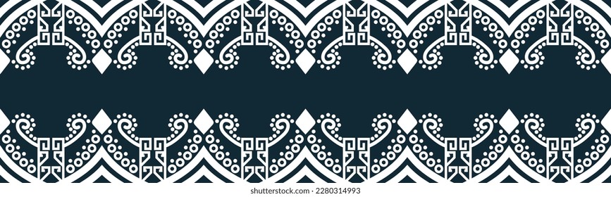 seamless pattern abstract ethnic geometric embroidery design repeating background texture in black and white.wallpaper and clothing. EP.67.background color can be changedDesign 