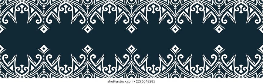 seamless pattern abstract ethnic geometric embroidery design repeating background texture in black and white.wallpaper and clothing. EP.82.background color can be changedDesign 