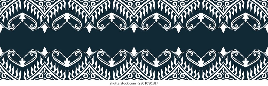 seamless pattern abstract ethnic geometric embroidery design repeating background texture in black and white.wallpaper and clothing. EP.87.background color can be changedDesign 