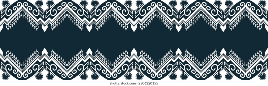 seamless pattern abstract ethnic geometric embroidery design repeating background texture in black and white.wallpaper and clothing. EP.89.background color can be changedDesign 